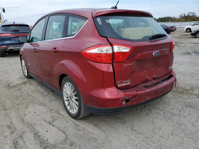 1FADP5BU4DL511490 - 2013 FORD C-MAX SEL RED photo 3