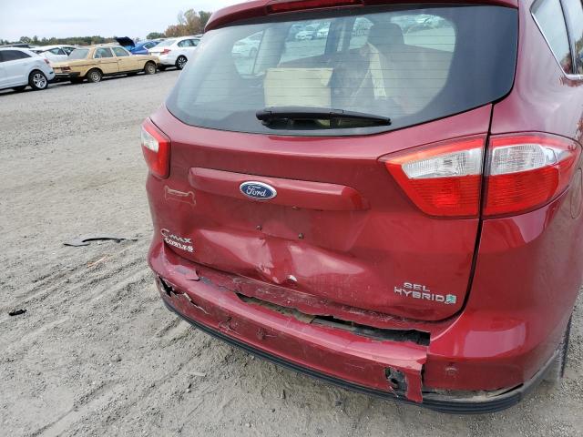 1FADP5BU4DL511490 - 2013 FORD C-MAX SEL RED photo 9