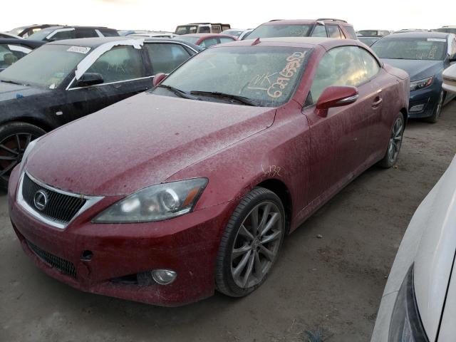 JTHFF2C27E2529795 - 2014 LEXUS IS 250 BURGUNDY photo 2