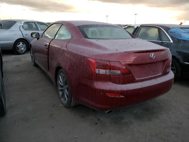 JTHFF2C27E2529795 - 2014 LEXUS IS 250 BURGUNDY photo 3