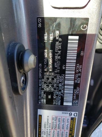 JTJAM7BX7N5335954 - 2022 LEXUS GX 460 GRAY photo 10