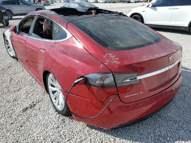 5YJSA1E25JF283035 - 2018 TESLA MODEL S Qırmızı foto 3