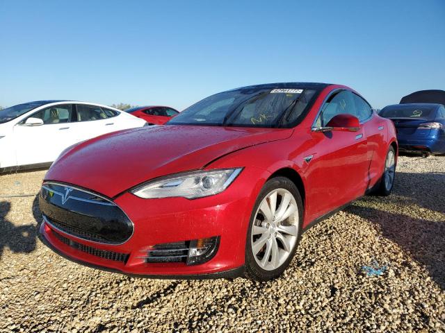 5YJSA1E22GF127463 - 2016 TESLA MODEL S Կարմիր լուսանկար 2
