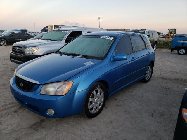 KNAFE161865315333 - 2006 KIA SPECTRA5 BLUE photo 2