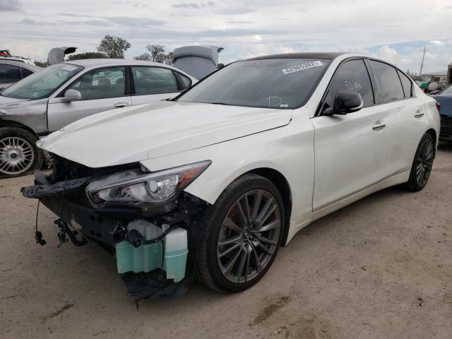 JN1EV7AP3JM353843 - 2018 INFINITI Q50 LUXE WHITE photo 2