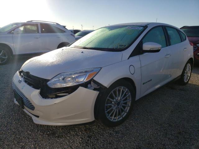 1FADP3R40EL317258 - 2014 FORD FOCUS BEV WHITE photo 2