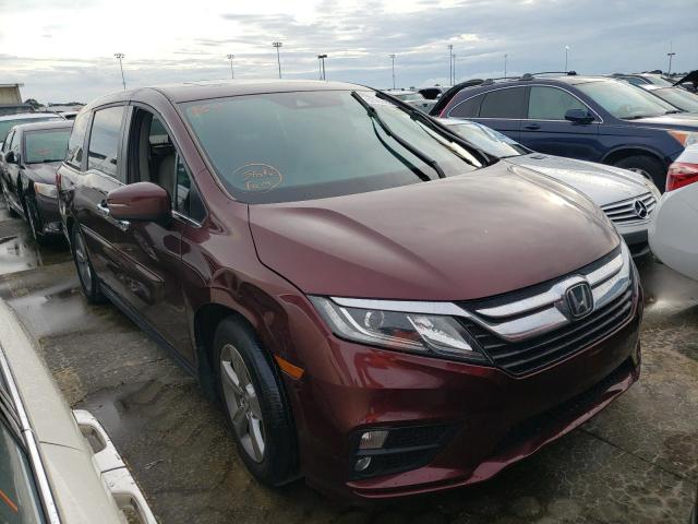 5FNRL6H74KB042386 - 2019 HONDA ODYSSEY EX MAROON photo 1