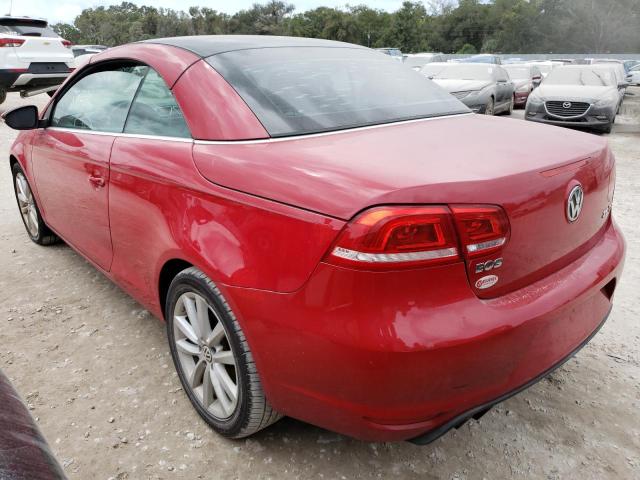 WVWBW7AH6CV010317 - 2012 VOLKSWAGEN EOS KOMFOR RED photo 3