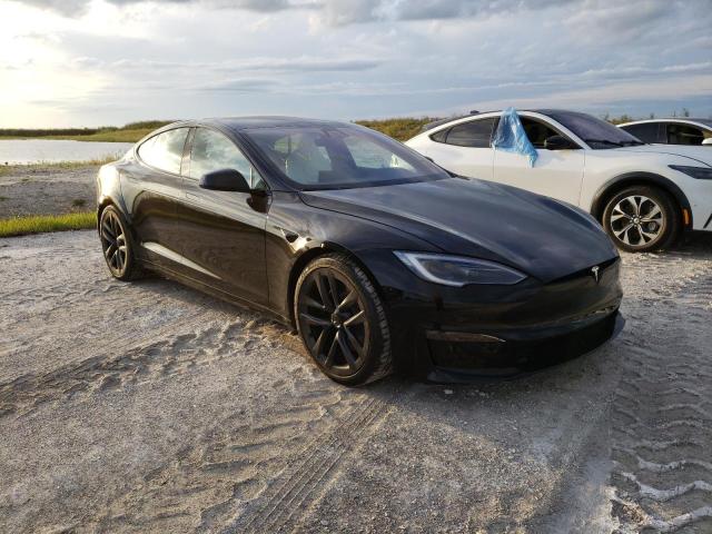 5YJSA1E50NF487368 - 2022 TESLA MODEL S Սև լուսանկար 1