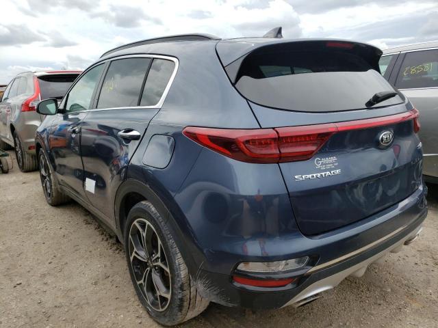 KNDPR3A68L7788708 - 2020 KIA SPORTAGE S BLUE photo 3