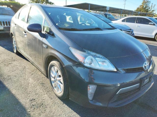 JTDKN3DPXE3063762 - 2014 TOYOTA PRIUS PLUG CHARCOAL photo 1