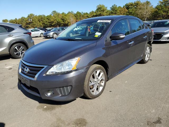 3N1AB7AP4FY373160 - 2015 NISSAN SENTRA GRAY photo 2