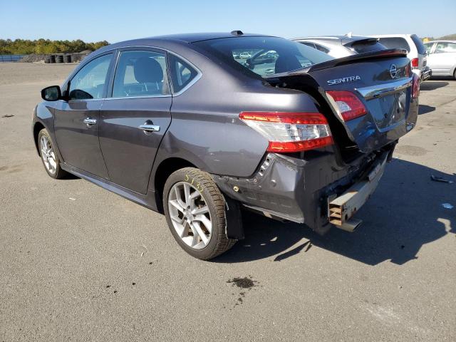 3N1AB7AP4FY373160 - 2015 NISSAN SENTRA GRAY photo 3