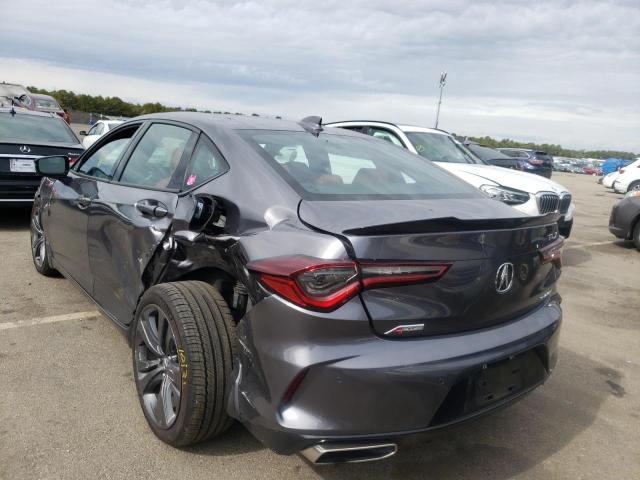 19UUB6F53NA001079 - 2022 ACURA TLX TECH A GRAY photo 3
