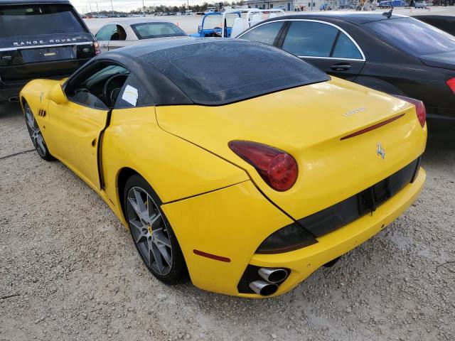 ZFF65TJAXD0189977 - 2013 FERRARI CALIFORNIA YELLOW photo 3