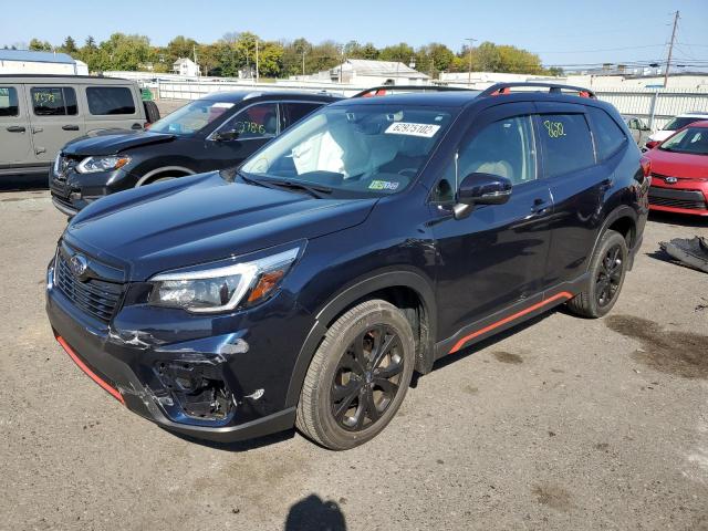 JF2SKARC7MH521246 - 2021 SUBARU FORESTER S BLUE photo 2