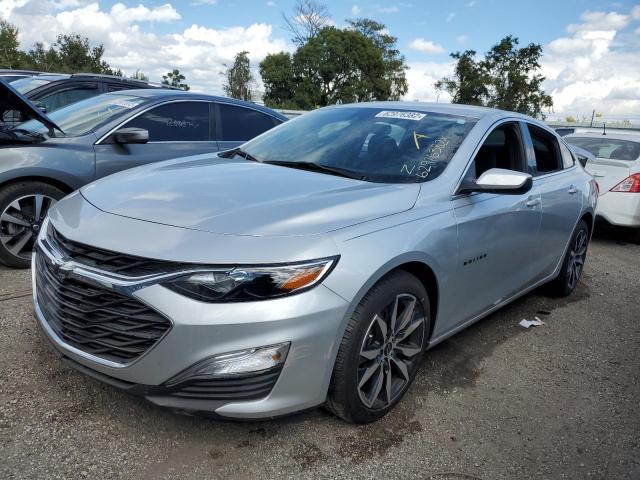 1G1ZG5ST1MF046343 - 2021 CHEVROLET MALIBU RS SILVER photo 2