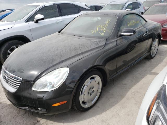 JTHFN48Y220024248 - 2002 LEXUS SC 430 BLACK photo 2