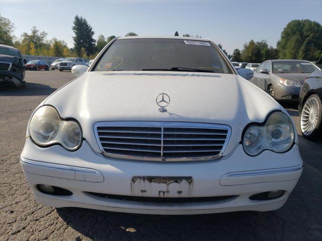 WDBRF64J51F047338 - 2001 MERCEDES-BENZ C320 WHITE photo 9