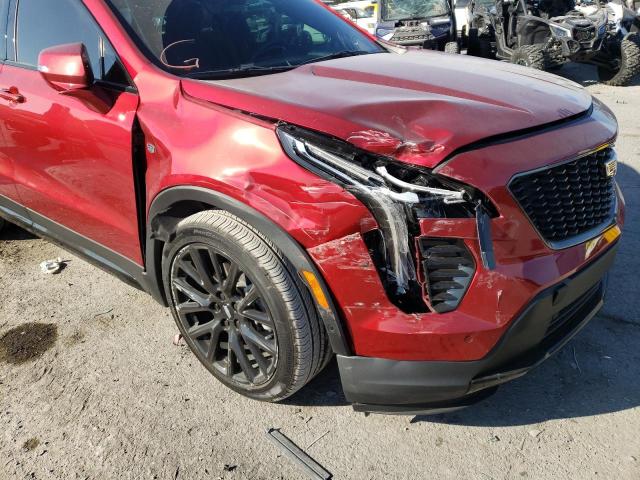 1GYFZFR42NF100494 - 2022 CADILLAC XT4 SPORT RED photo 9