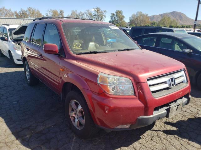 5FNYF28506B018750 - 2006 HONDA PILOT EX-L BURGUNDY photo 1