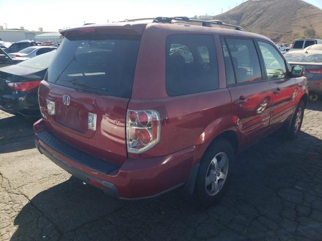 5FNYF28506B018750 - 2006 HONDA PILOT EX-L BURGUNDY photo 4