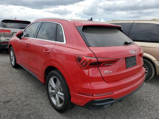 WA1EECF33L1111919 - 2020 AUDI Q3 PREMIUM RED photo 3