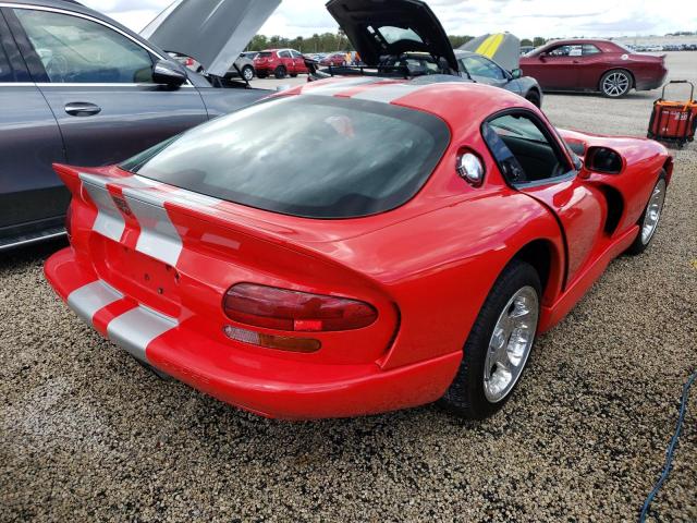 1B3ER69E7WV400101 - 1998 DODGE VIPER GTS RED photo 4