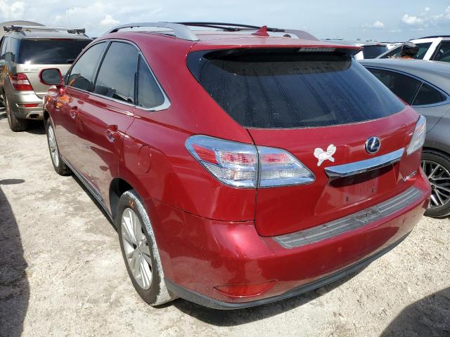 JTJBC1BA0B2041437 - 2011 LEXUS RX 450 RED photo 3