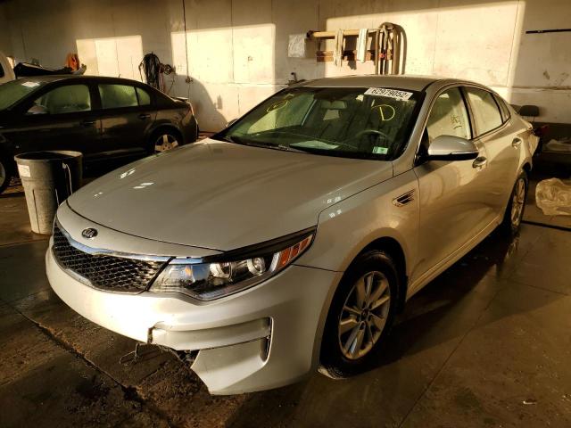 5XXGT4L32HG177145 - 2017 KIA OPTIMA LX SILVER photo 2