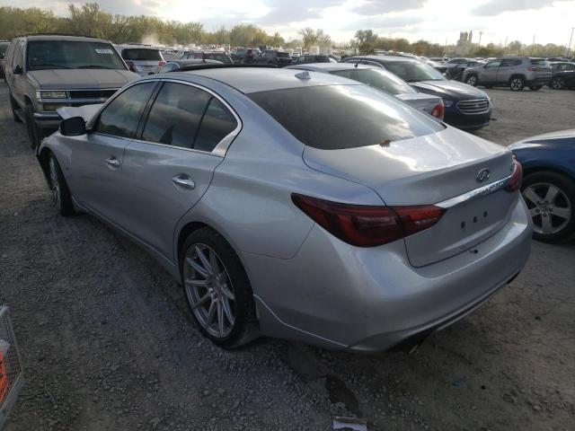 JN1EV7AP0JM355565 - 2018 INFINITI Q50 LUXE SILVER photo 3