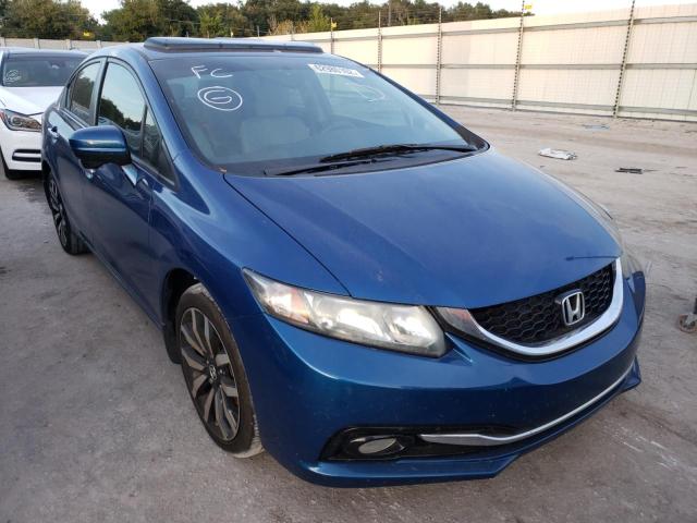 19XFB2F96FE077252 - 2015 HONDA CIVIC EXL Mavi foto 1