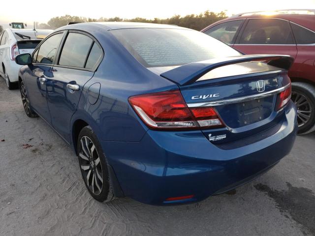19XFB2F96FE077252 - 2015 HONDA CIVIC EXL Mavi foto 3