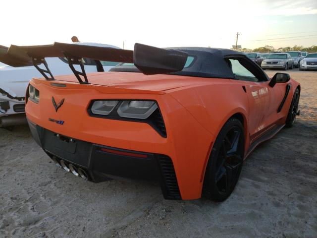 1G1Y53D93K5801101 - 2019 CHEVROLET CORVETTE Z ORANGE photo 4