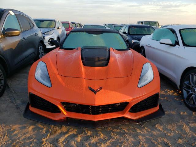 1G1Y53D93K5801101 - 2019 CHEVROLET CORVETTE Z ORANGE photo 9