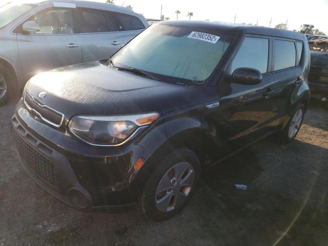 KNDJN2A20F7165922 - 2015 KIA SOUL BLACK photo 2