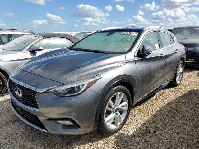 SJKCH5CP5JA043575 - 2018 INFINITI QX30 BASE GRAY photo 2
