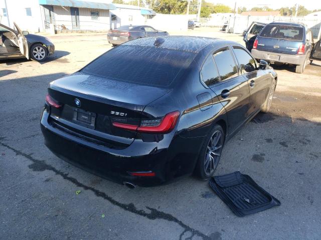 3MW5R1J05L8B34932 - 2020 BMW 330I BLACK photo 4