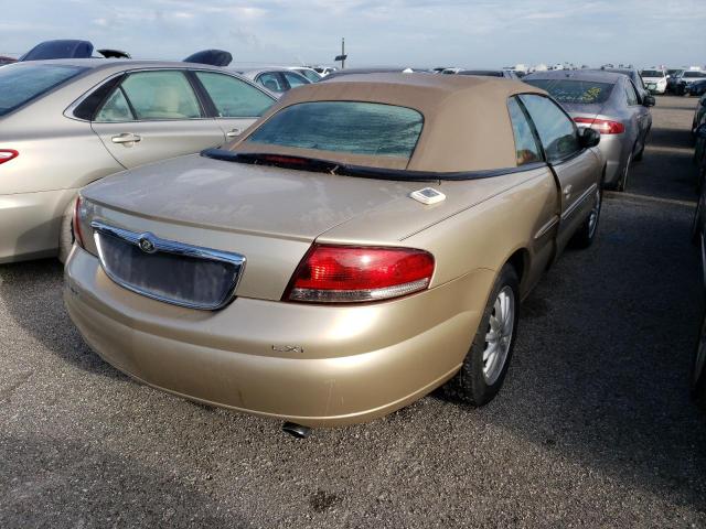 1C3EL55U31N660340 - 2001 CHRYSLER SEBRING LX GOLD photo 4