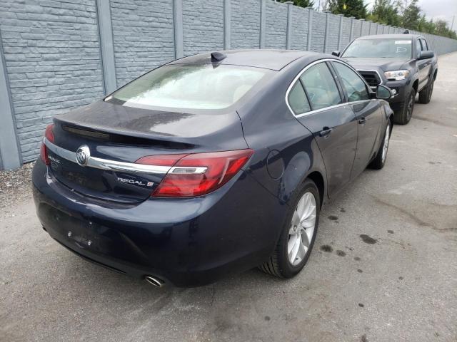 2G4GK5EX5F9183627 - 2015 BUICK REGAL BLUE photo 4