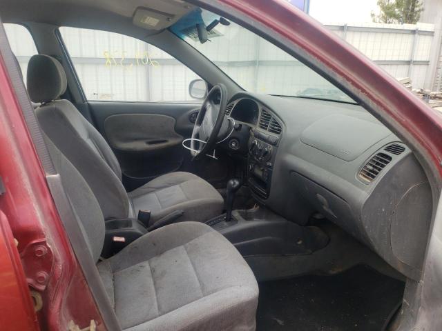 KLATA52681B676752 - 2001 DAEWOO LANOS S Burdeos foto 5