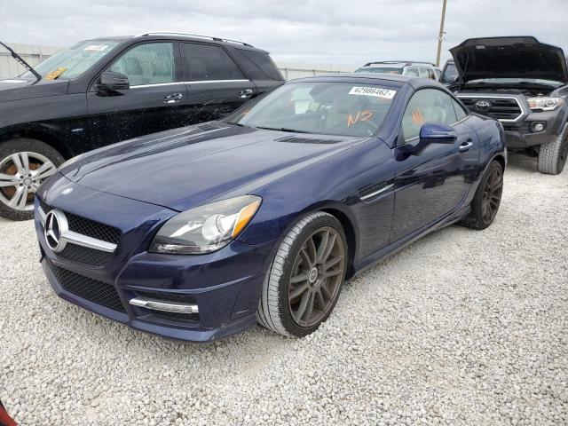 WDDPK4HA9DF055424 - 2013 MERCEDES-BENZ SLK 250 BLUE photo 2