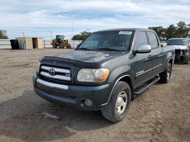 5TBET34155S491664 - 2005 TOYOTA TUNDRA DOU GREEN photo 2