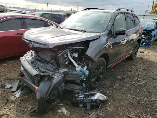 JF2SKARC7MH560855 - 2021 SUBARU FORESTER S ნაცრისფერი ფოტო 2