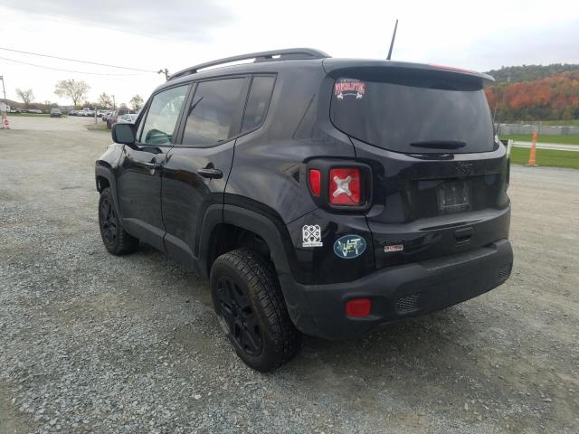 ZACNJBAB2KPK92582 - 2019 JEEP RENEGADE S BLACK photo 3