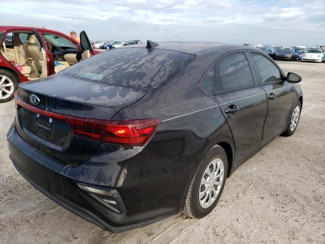 3KPF24AD1KE107193 - 2019 KIA FORTE FE BLACK photo 4