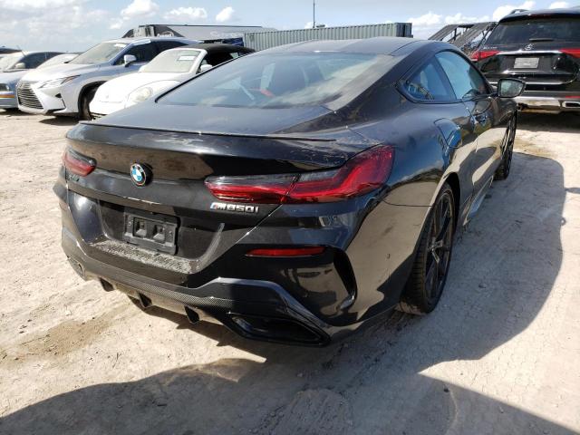 WBABC4C0XNCH25193 - 2022 BMW M850XI BLACK photo 4