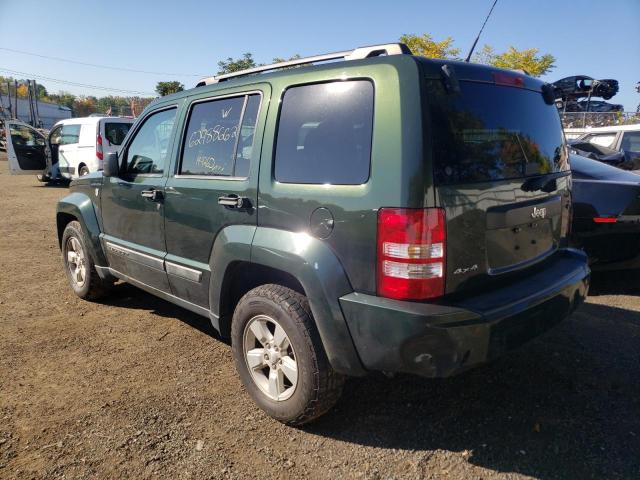 1J4PN2GK0BW502469 - 2011 JEEP LIBERTY SP GREEN photo 3