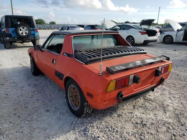 128AS10103293 - 1979 FIAT X 1/9 RED photo 3