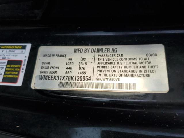 WMEEK31X78K130954 - 2008 SMART FORTWO PAS 黑色 照片 13